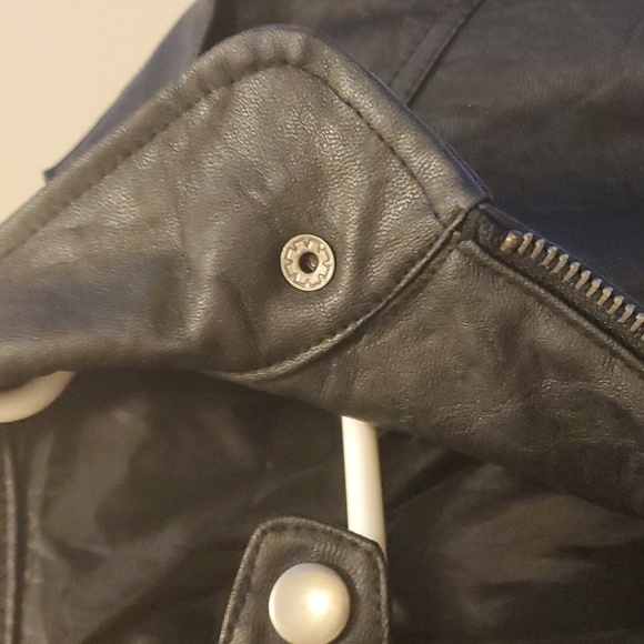 Moto Women's Size Medium Faux Leather Jack BB Dakota jacket black Motorcycle - Picture 7 of 16